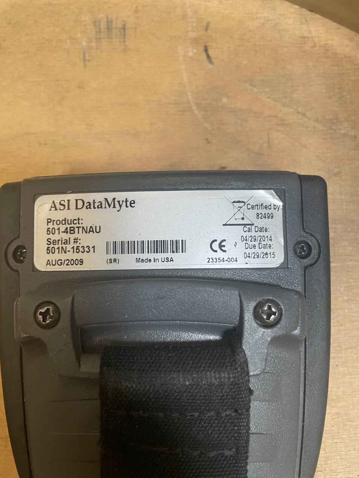 ASI Datamyte 501-4BTNAU Gray Handheld LCD Display VGA Cable Data Collector