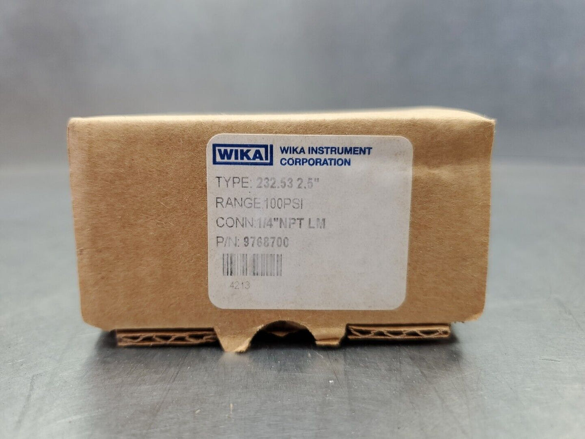 WIKA 232.53 2.5" 100PSI Pressure Gauge 6B-8