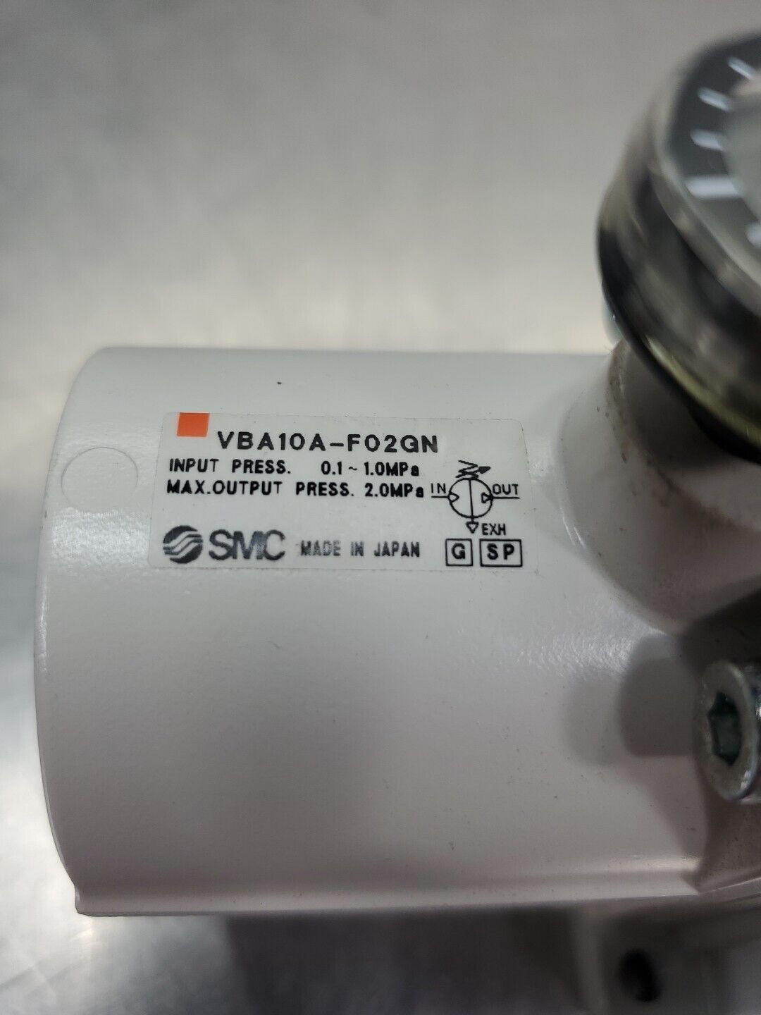 SMC VBA10A-F02GN 2.0MPa Booster Regulator Module. 6E-13