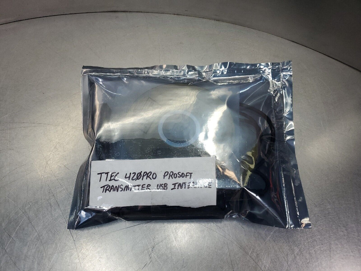 TTEC 420PRO ProSoft Transmitter Configuration Software/USB Interface. 3D-8