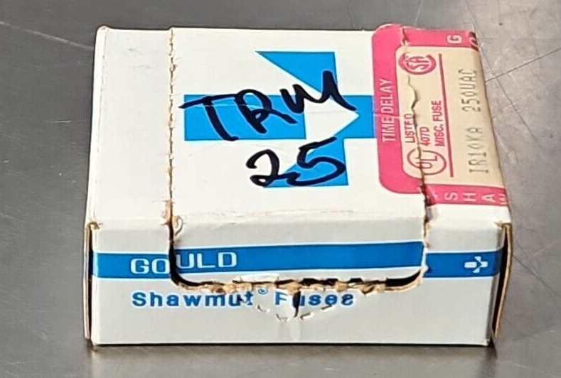 GOULD SHAWMUT TRM25 25A 250V TIME DELAY FUSE. Loc4B-20