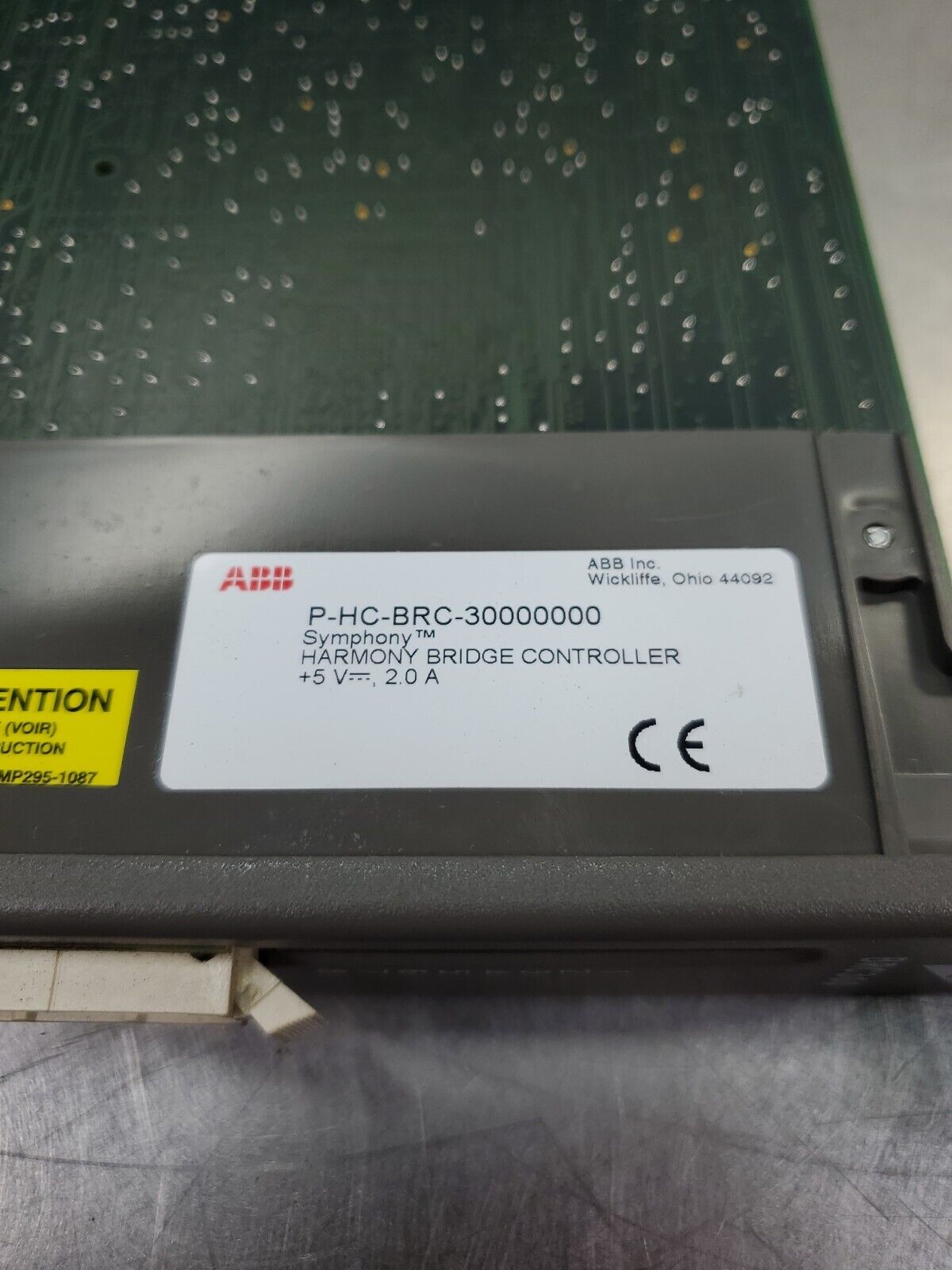 ABB P-HC-BRC-30000000 +5VDC 2A Symphony Harmony Bridge Controller. 3C-20