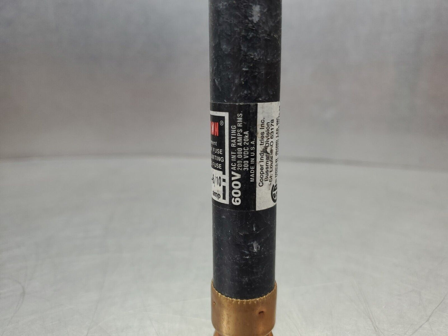 Bussmann Fusetron FRS-R-1-6/10 Fuse, 600V 10AMP. 4D-BOX#4