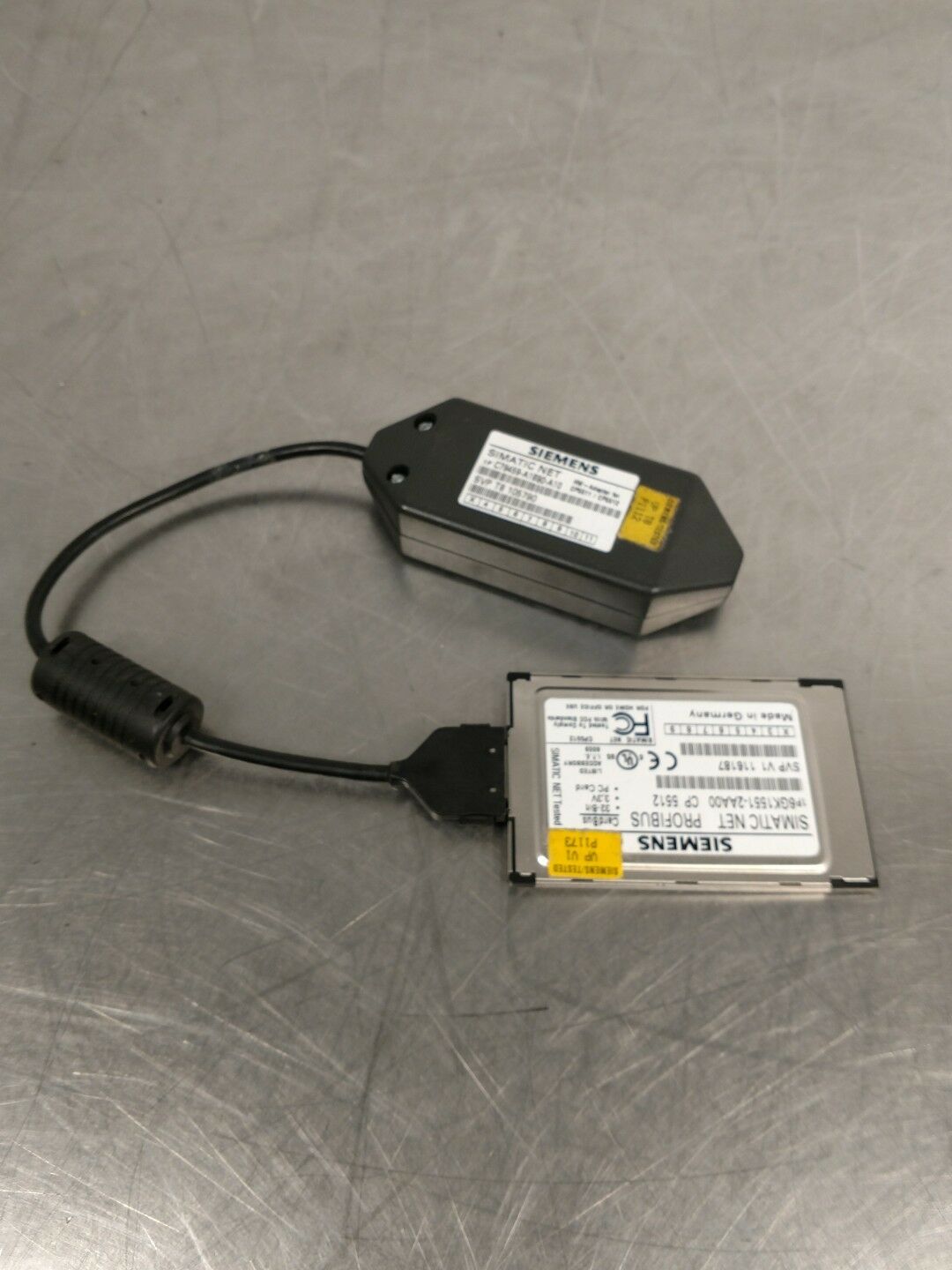 Siemens 1P C79459-A1890-A10 Simatic NET Adapter w/ CP 5511/CP 5512 Card 3D