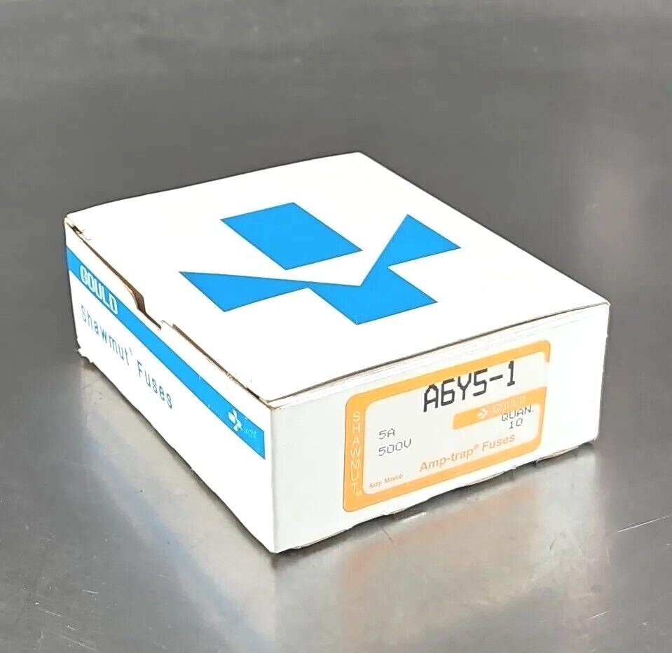 Gould Shawmut A6Y5-1 5AMP 500V Fuse Box with 10. Loc4B-18