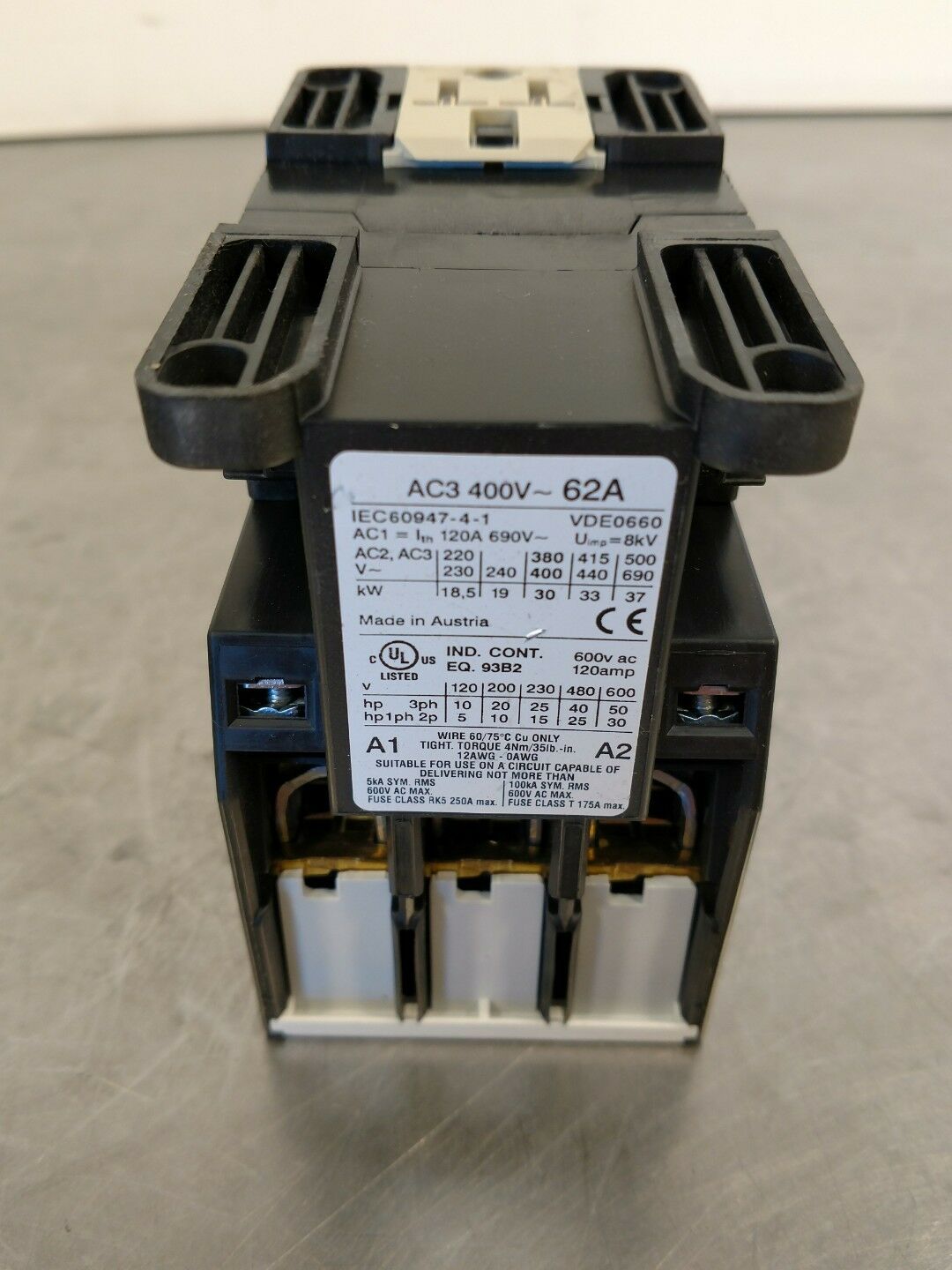 IMO MC40-S-00 A3 Contactor 400V 62A Loc.4A