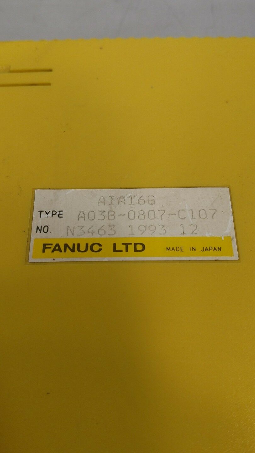 FANUC AIA16G A03B-0807-C107 INPUT MODULE 3D-4