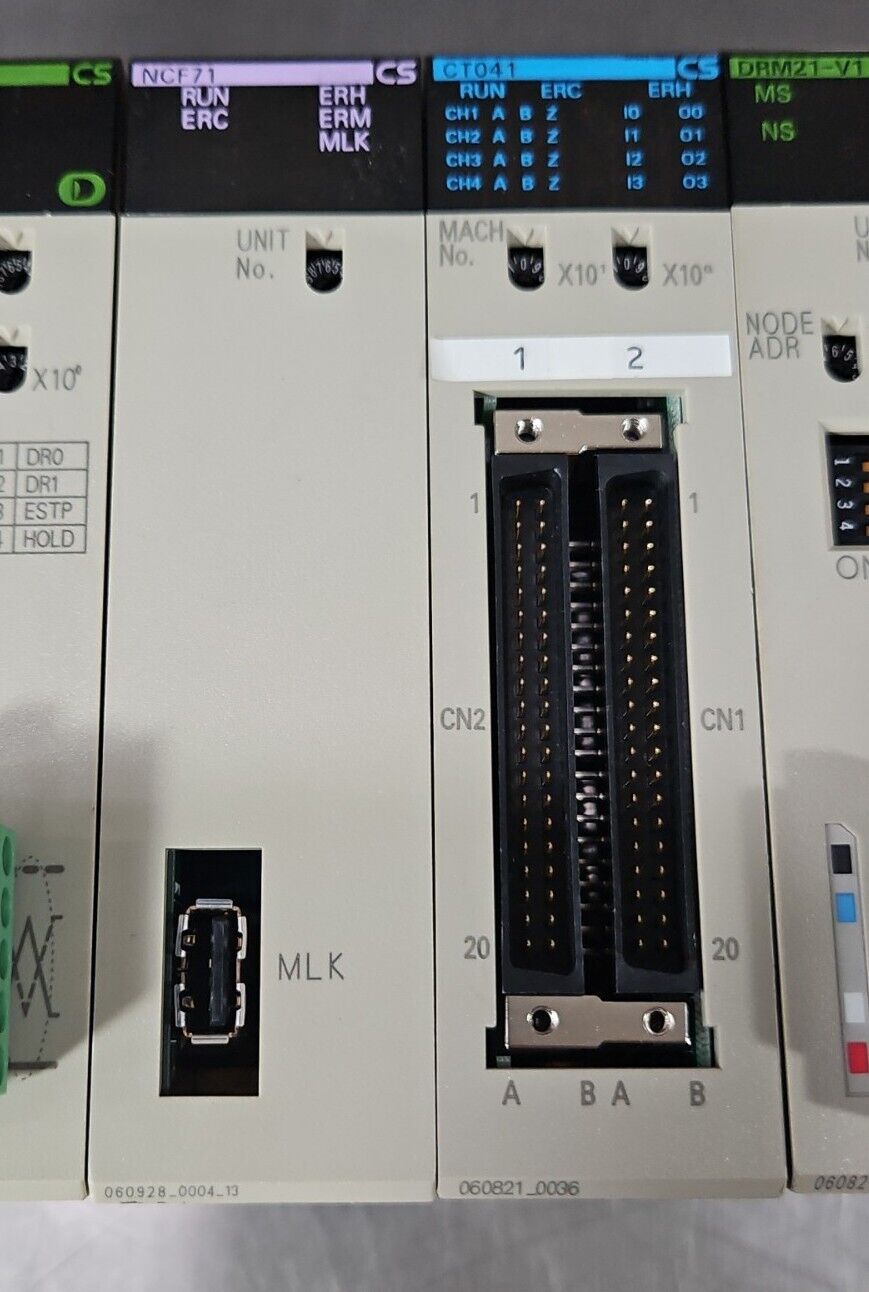 Omron CS1W-BI083 Base w/ C200HW-PA204 / DRM21-V1/ NCF71 / CT041. Loc 3B-11