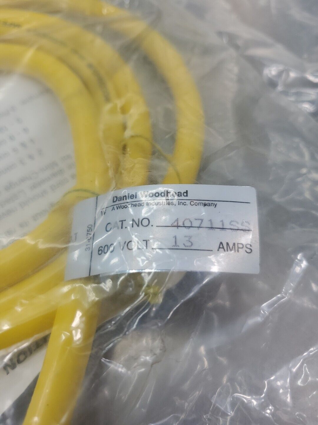 BRAD HARRISON 40711SS 600V 13 A PLC Cordset. 5D-17