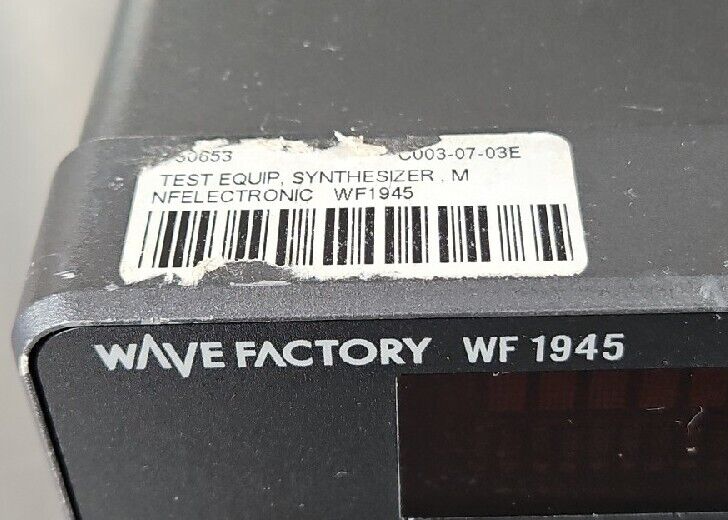 WAVE FACTORY WF 1945 Multifunction Synthesizer Loc 1D