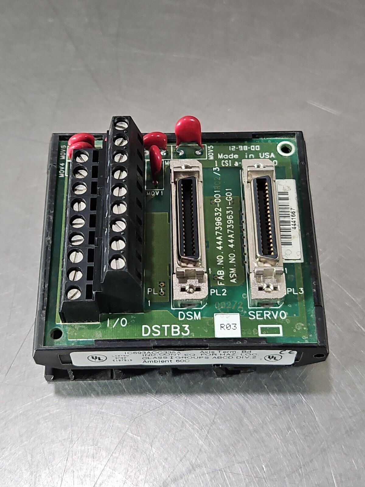 FANUC IC693ACC335A AXIS TERMINAL BOARD / DSTB3. 3A-19