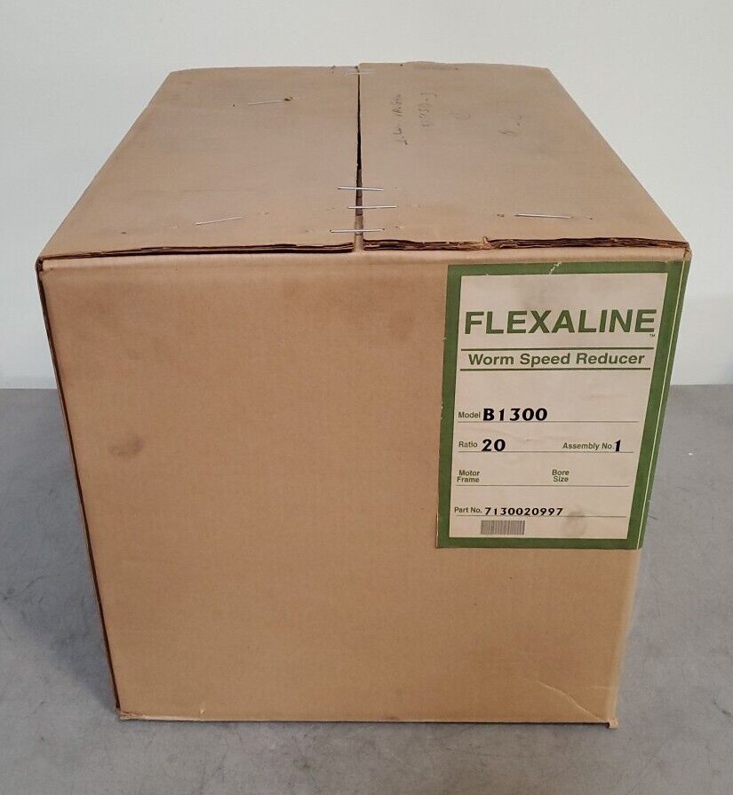 GROVE GEAR FLEXALINE B1300 Ratio 20 Worm Speed Reducer. 4F33