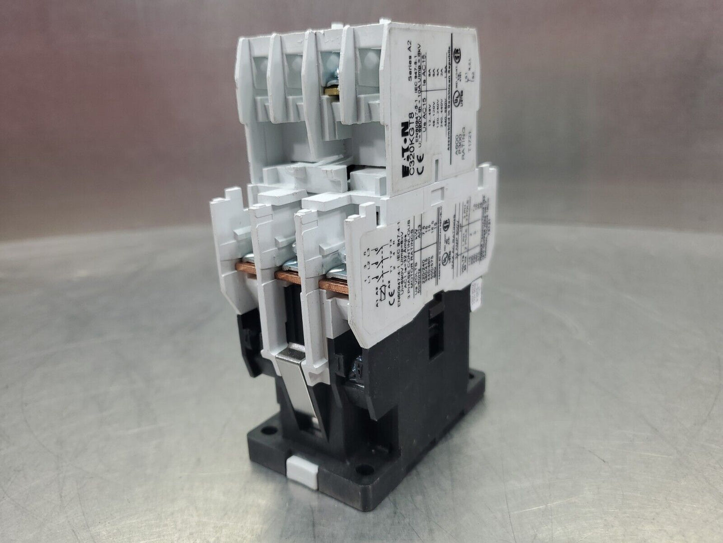 EATON C320KGT8 AUXILIARY CONTACTOR. 4E-7