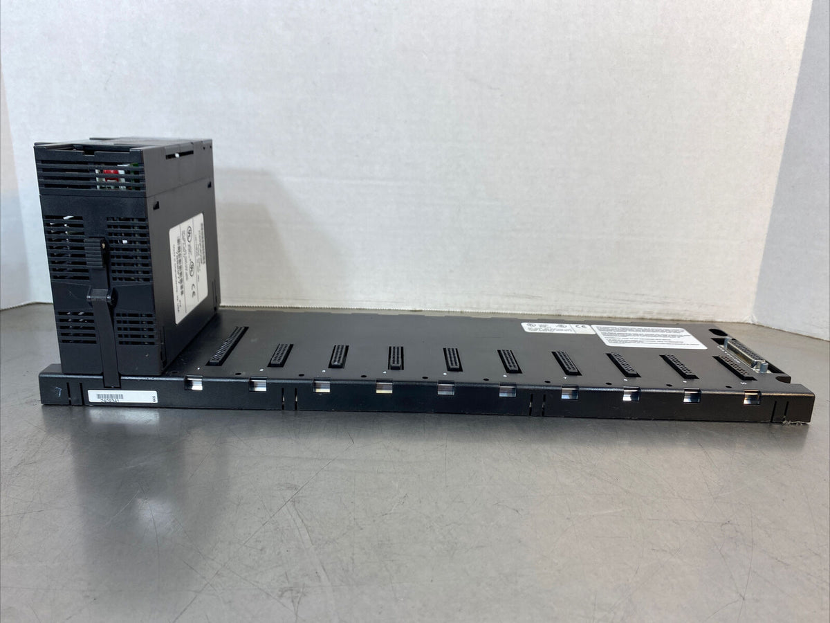 GE Fanuc 10-Slot PLC Base E157515 & Power Supply IC693PWR330F 3D-12