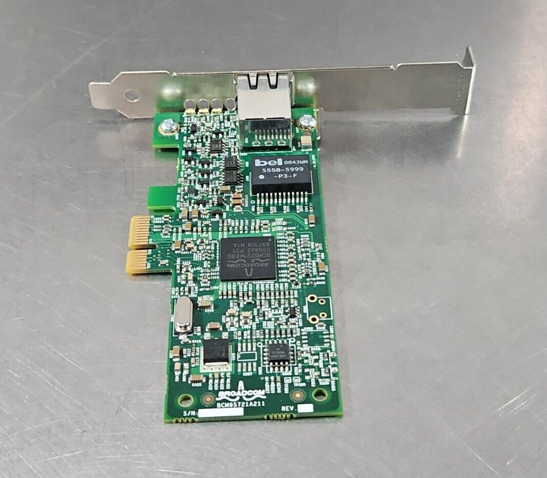 Dell YJ686 Broadcom BCM95721A211 1-Port Gigabit Low Profile. 3C-17