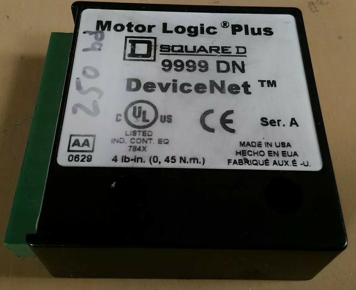 Square D Motor Logic Plus 9999 DN DeviceNet Ser. A 3D-3