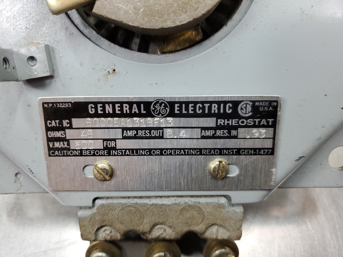 GENERAL ELECTRIC 8000EA131BF13 RHEOSTAT - 48 OHMS, 600VMax. 4E-34