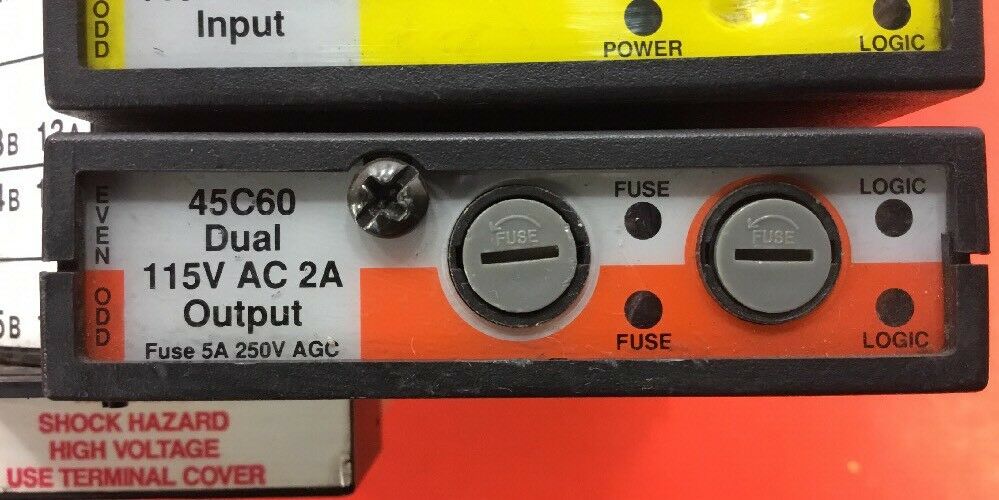 RELIANCE ELECTRIC AUTOMATE I/O CONTROLLER #45C1A W/CARDS (Lot of 2) 3E-14