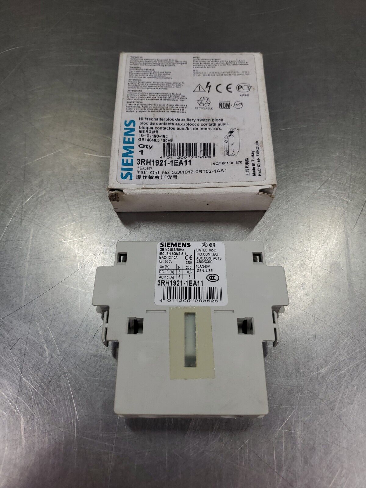 SIEMENS 3RH1921-1EA11 Contactor Module. 4-B-1