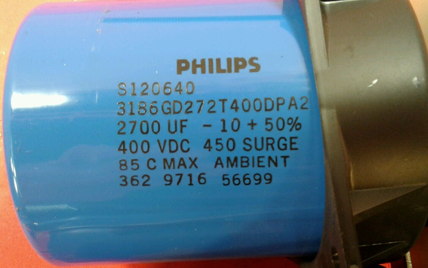 Philips S120640 3186GD272T400DPA2 Capacitor Pair. 6B