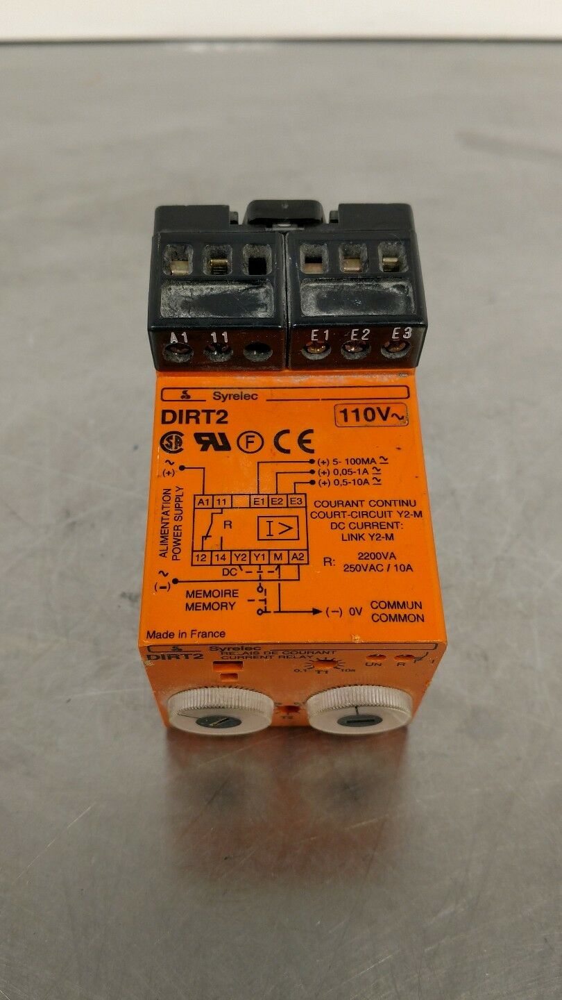 SYRELEC DIRT2 CURRENT RELAY 110V 5A