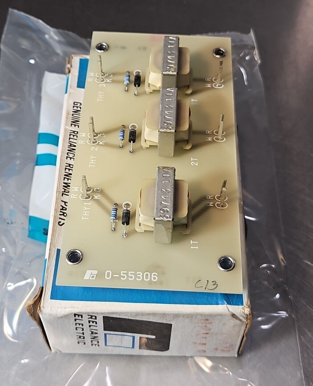 RELIANCE ELECTRIC 0-55306 GATE DRIVER CIRCUIT BOARD. Loc3B-18