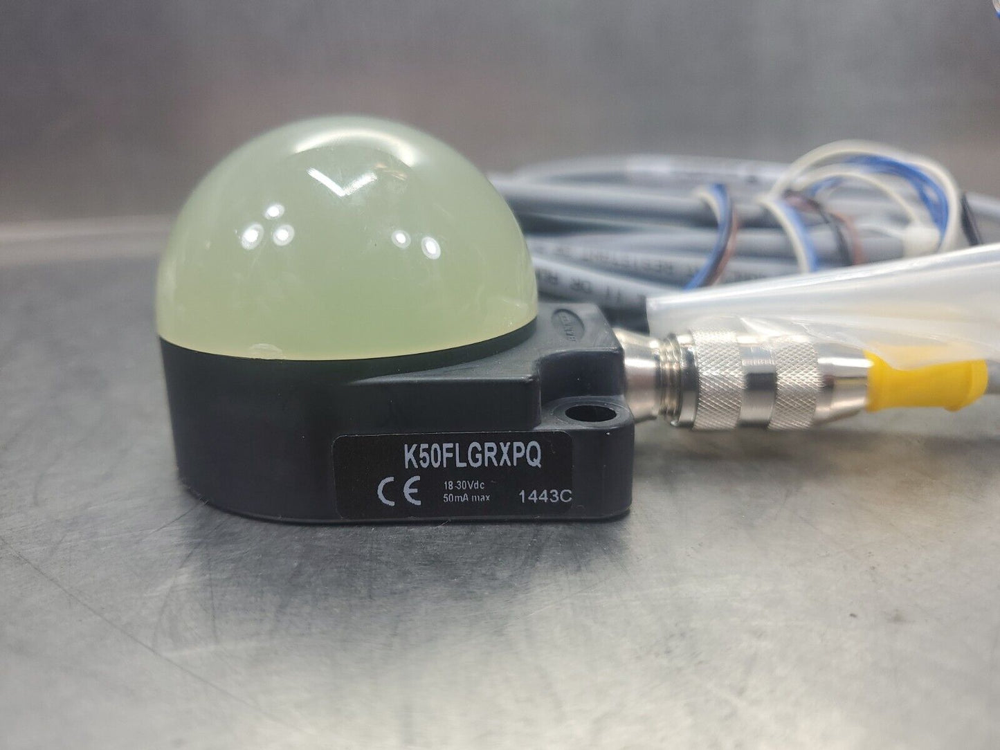 Banner K50FLGRXPQ EZ-LIGHT Illuminated Touch Button Switch. 3E-17