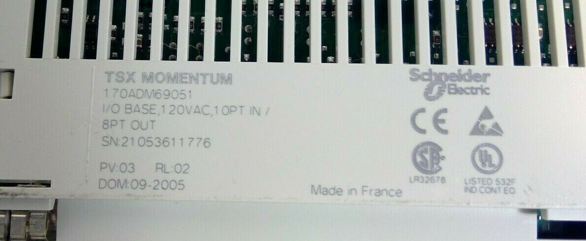 Schneider Electric 170ADM69051 I/O Base - 170INT11000 Communication Adapter 3E-9