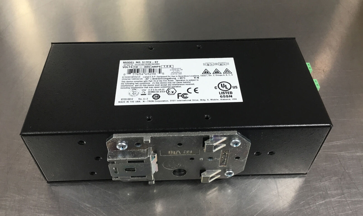 N-TRON 517FX-ST Industrial Ethernet Switch 17 Ports 10-30V DC 1.0A 3B-10