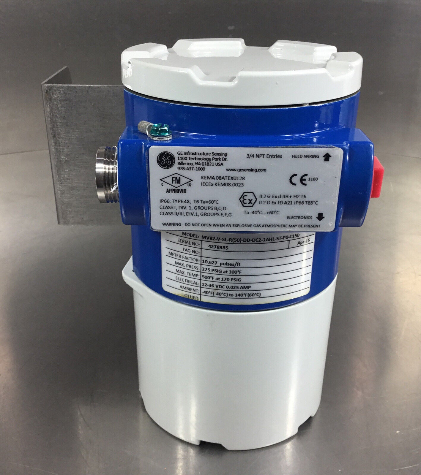 GE FLOW METER MV82VSLR(50)DDDC21AHLSTP0C150 PanaFlow MV 6E14