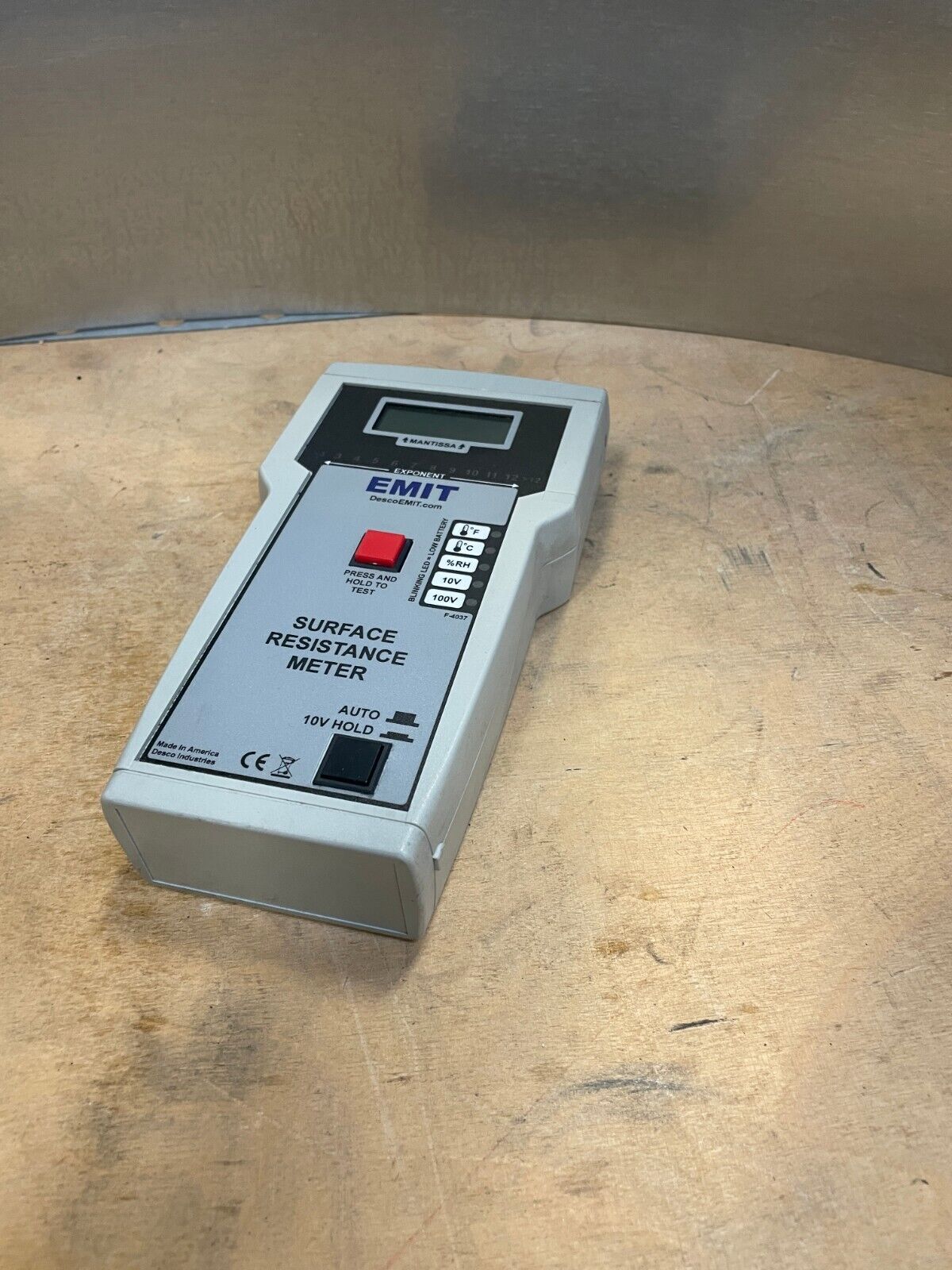 Emit 50557 Gray LCD Display Wireless Surface Resistance Test Digital Meter