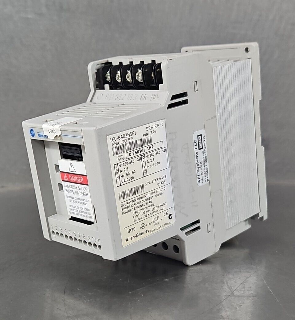 Allen Bradley 160-BA03NSF1 Variable Speed Controller. Loc1B-21