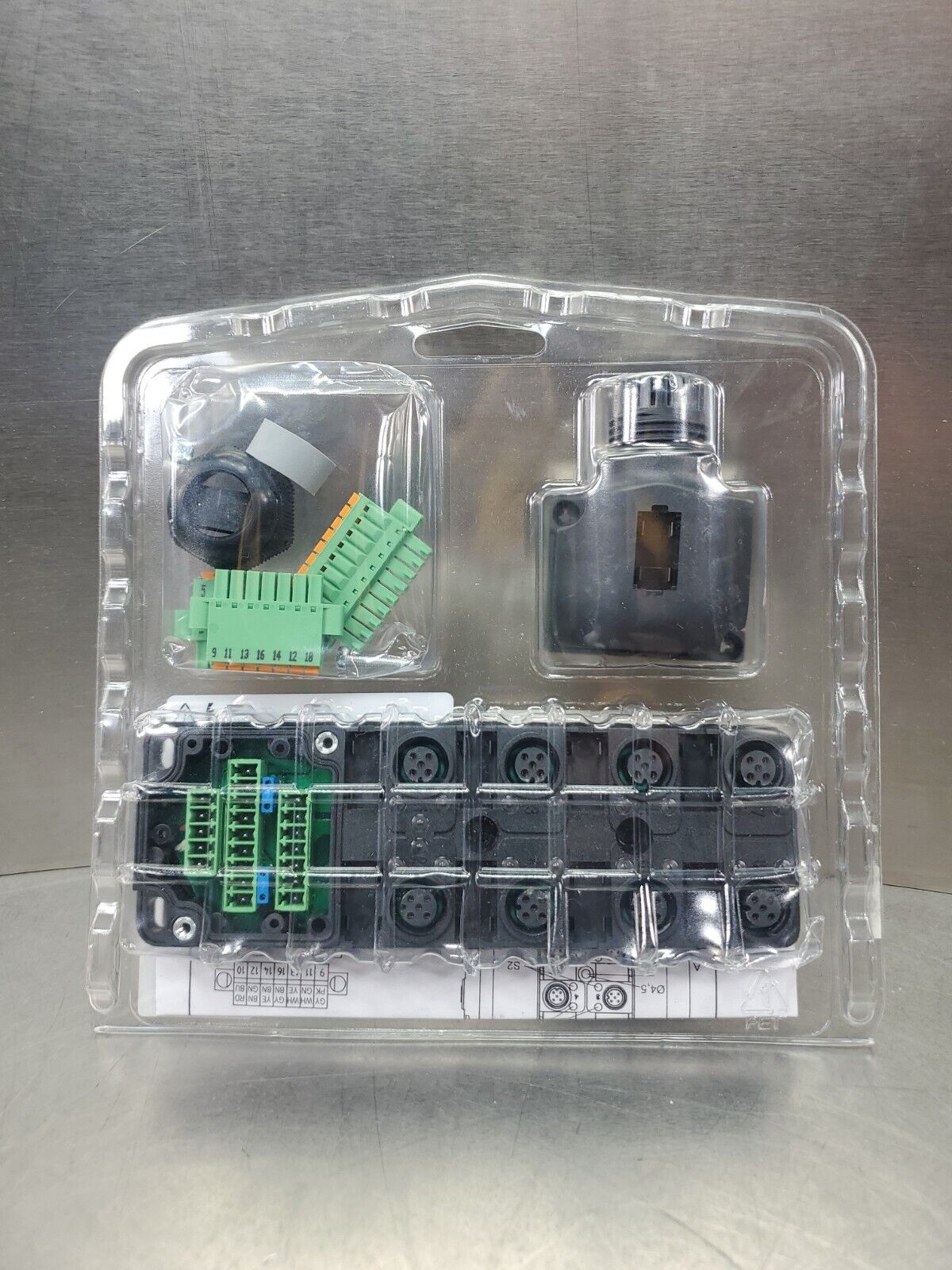 MURR ELEKTRONIK MVP12 8xM12 5"" Plug. Hood FK 27769 3D-23