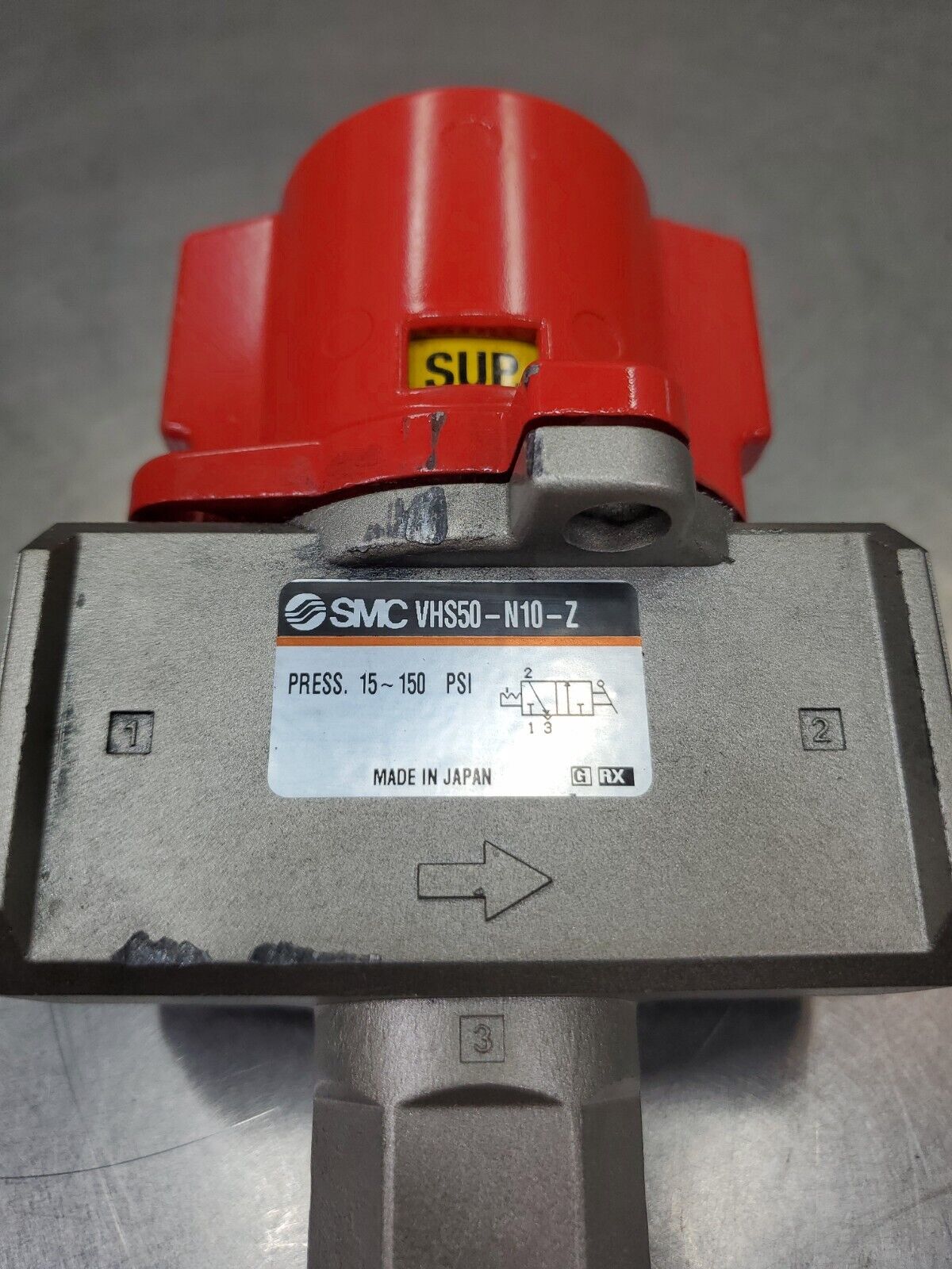 SMC VHS50-N10-Z Press. 15-150 PSI PNUEMATIC LOCKOUT VALVE. 6D