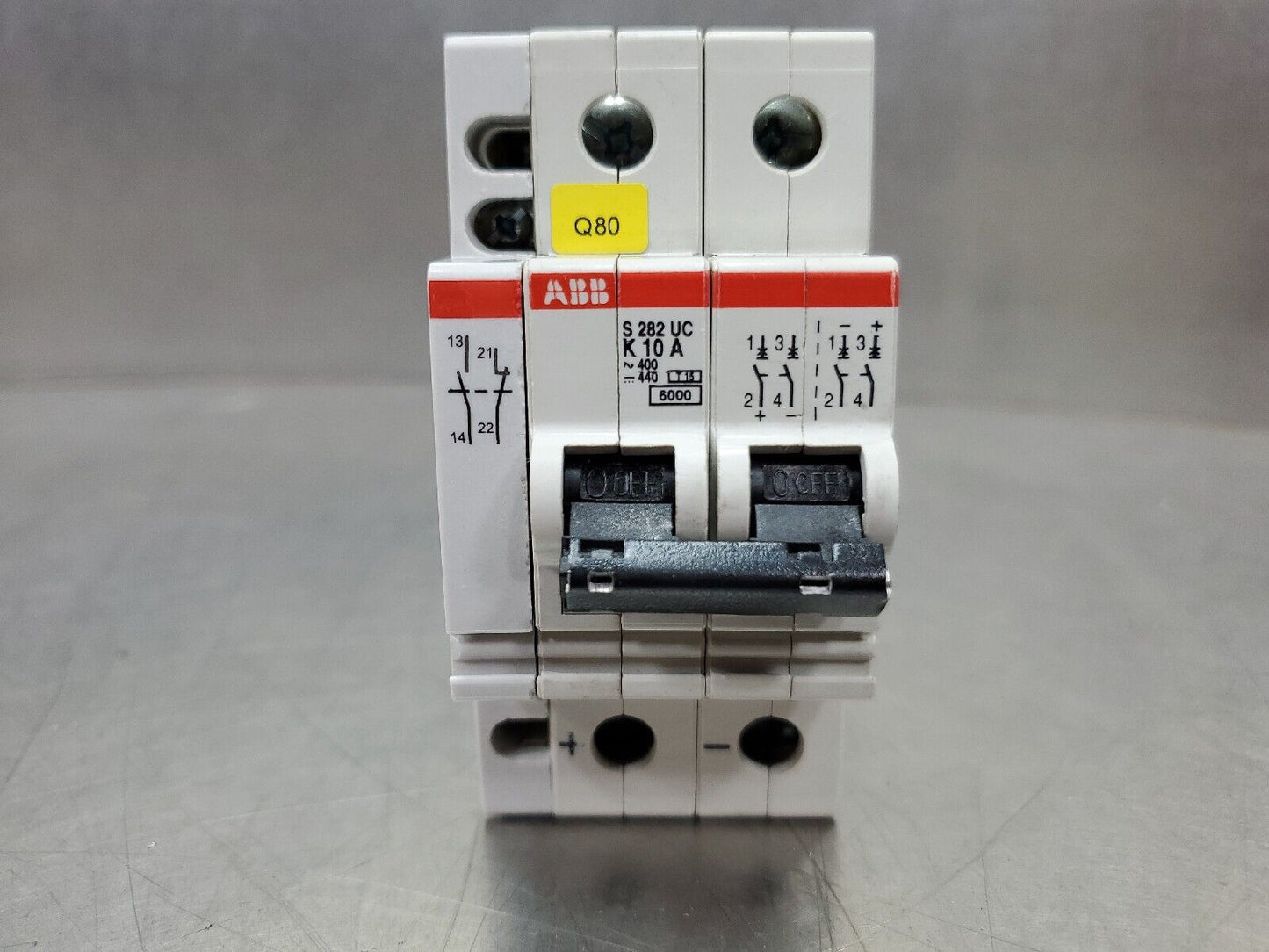 ABB S282-UC-K10A 400VAC/440VDC Circuit Breaker. 4G