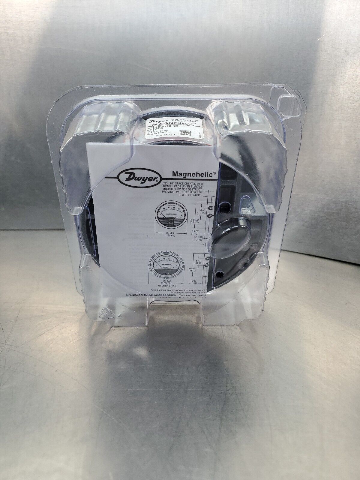 Dwyer 2025 (102013-00) Magnehelic Differential Pressure Gauge (0-25in.) 6E-20