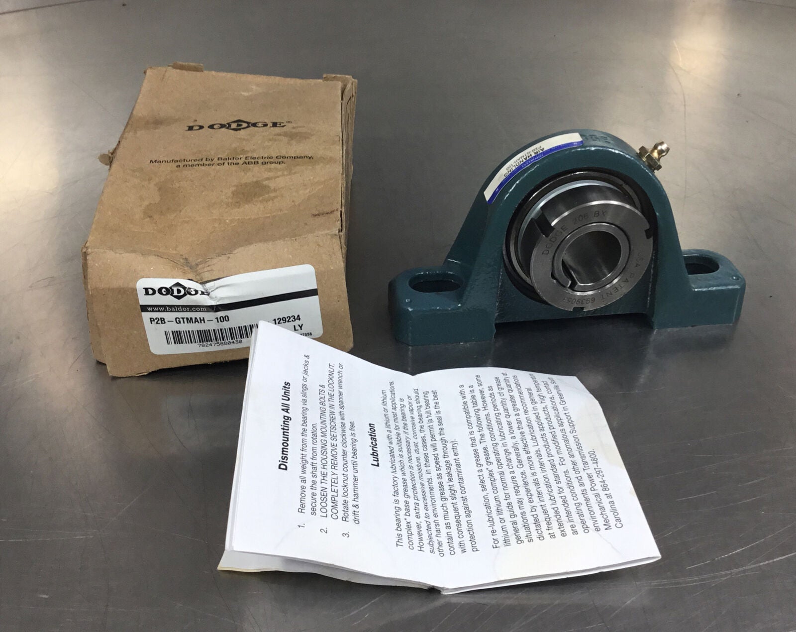 DODGE P2BGTMAH100 / 129234 Pillow Block Bearing 1” Bore Loc 6C