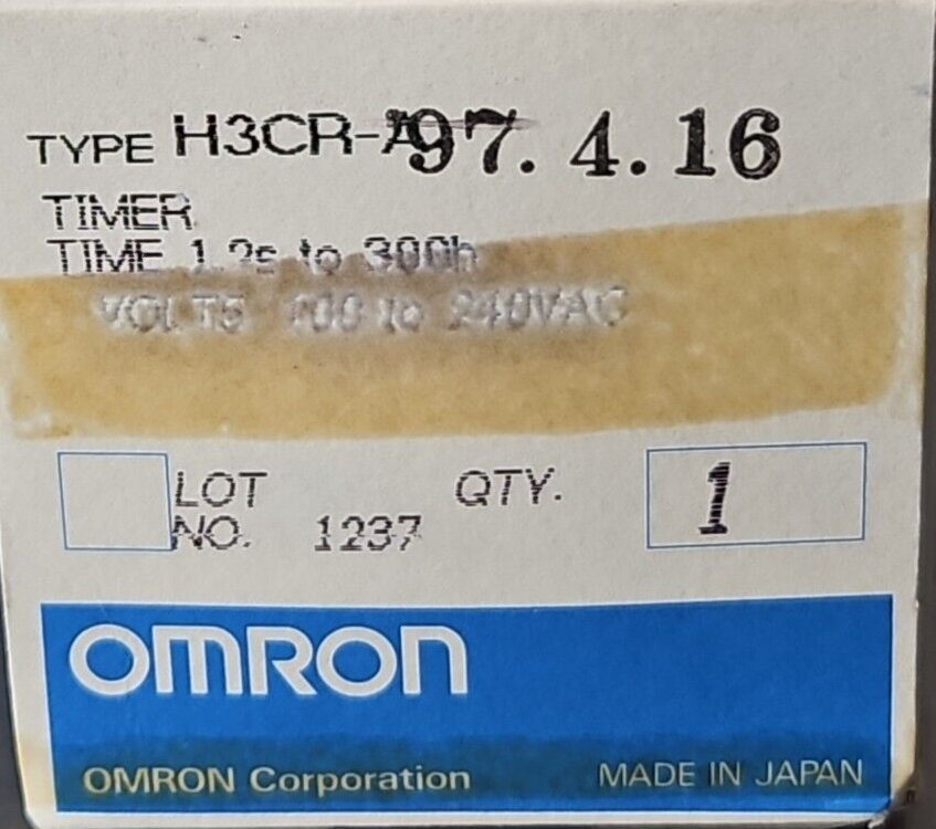 Omron H3CRA PLC. Loc3B-15