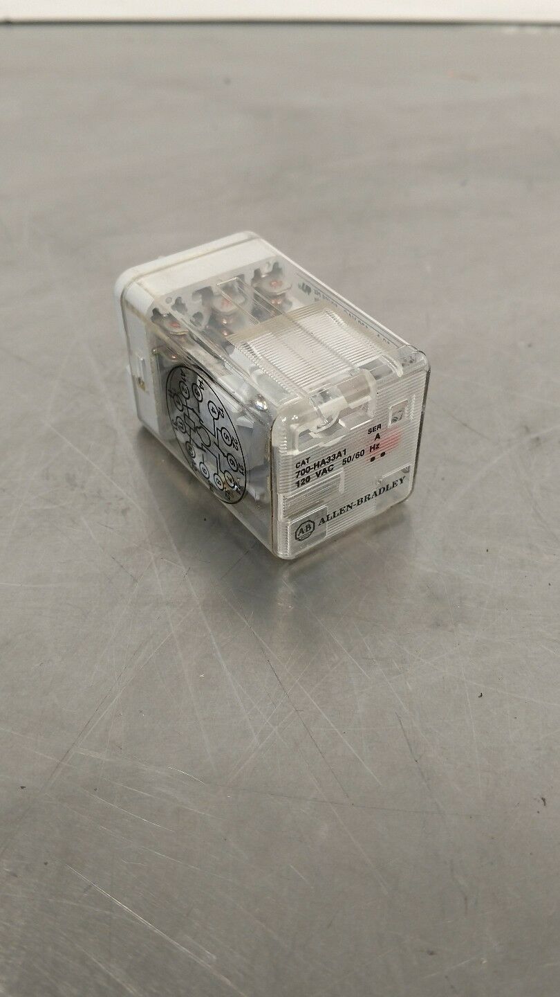 Allen Bradley 700-HA33A1 Relay Series D 10A 120V AC 6B
