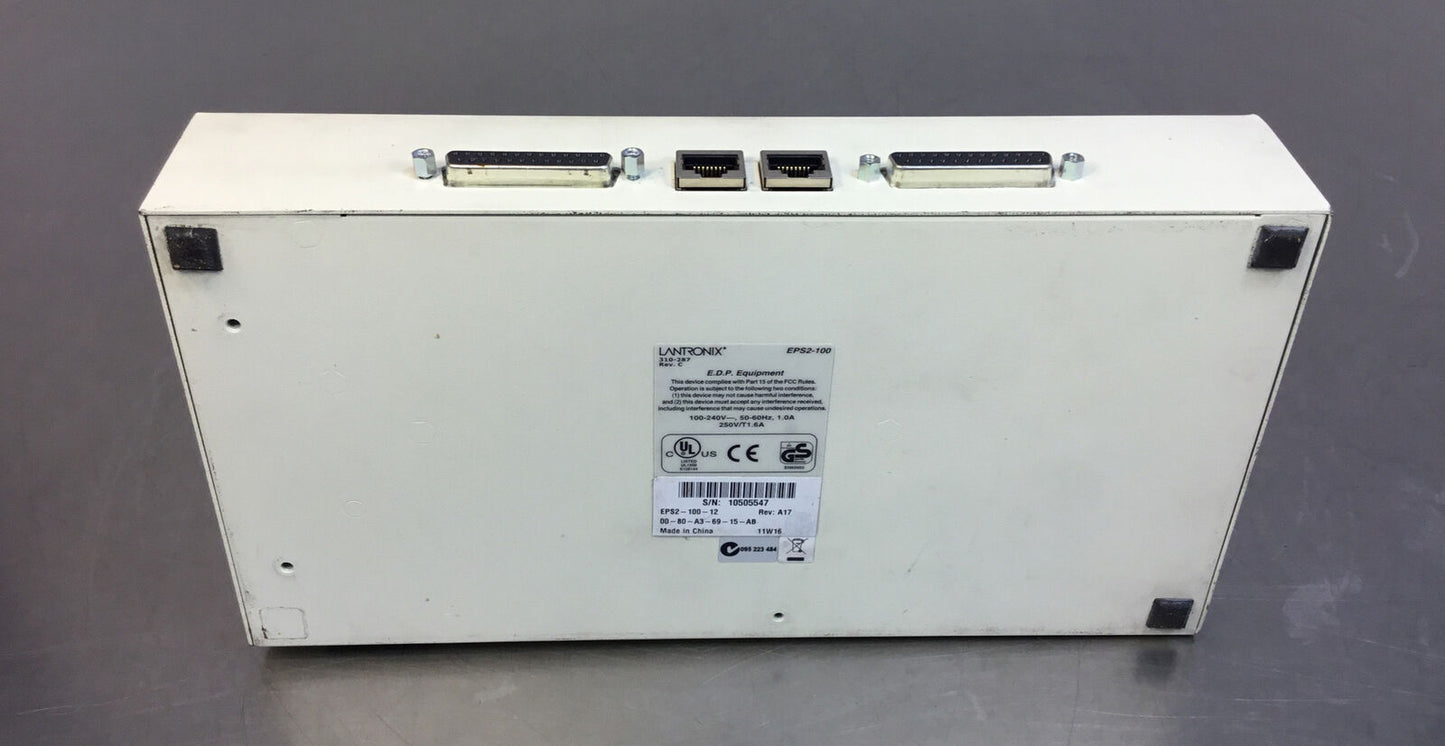 Lantronix 10/100 Multiport Print Server EPS2-100-12 Network 3C-1