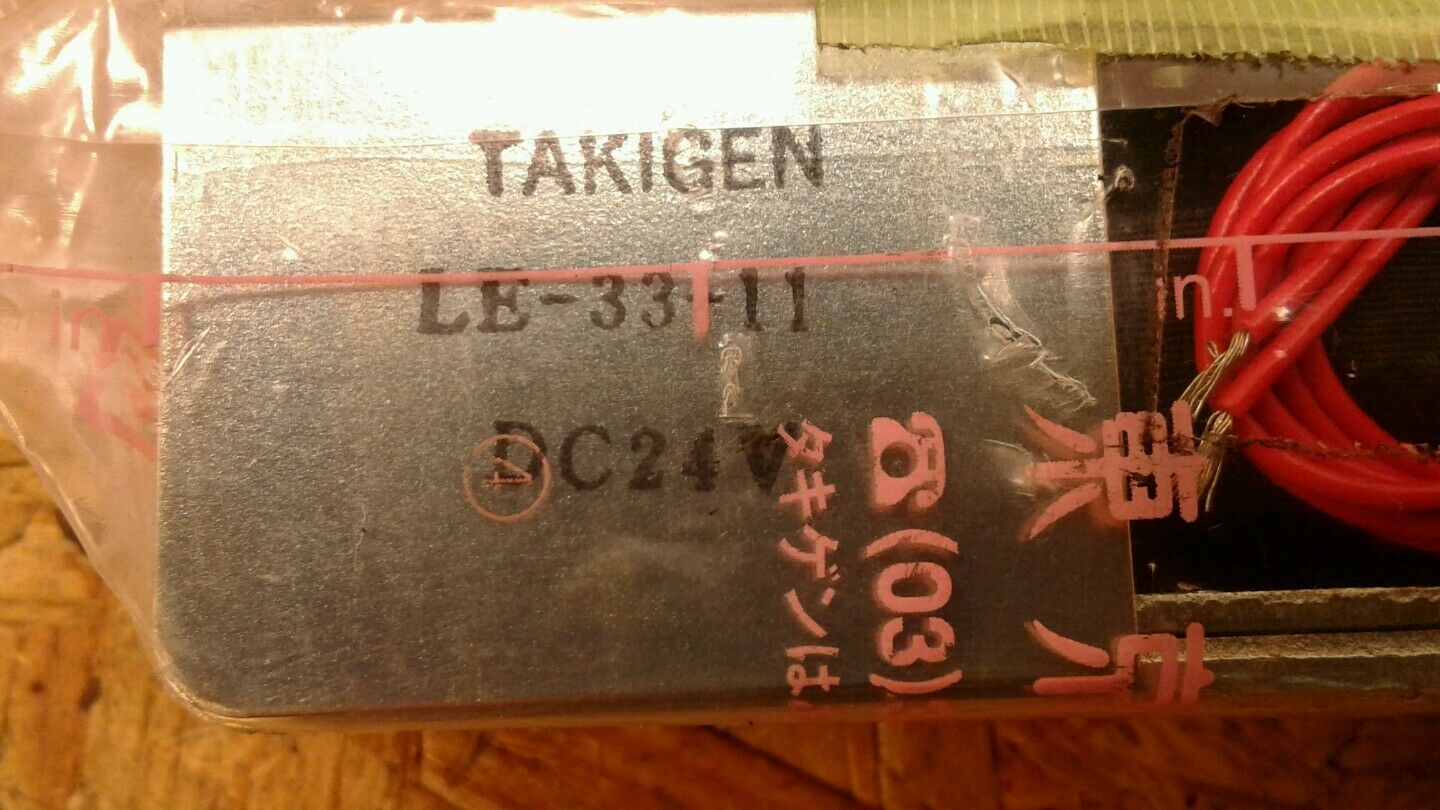 TAKIGEN LE-33-11 DC 24 V Solenoid Lock NIB. 6C