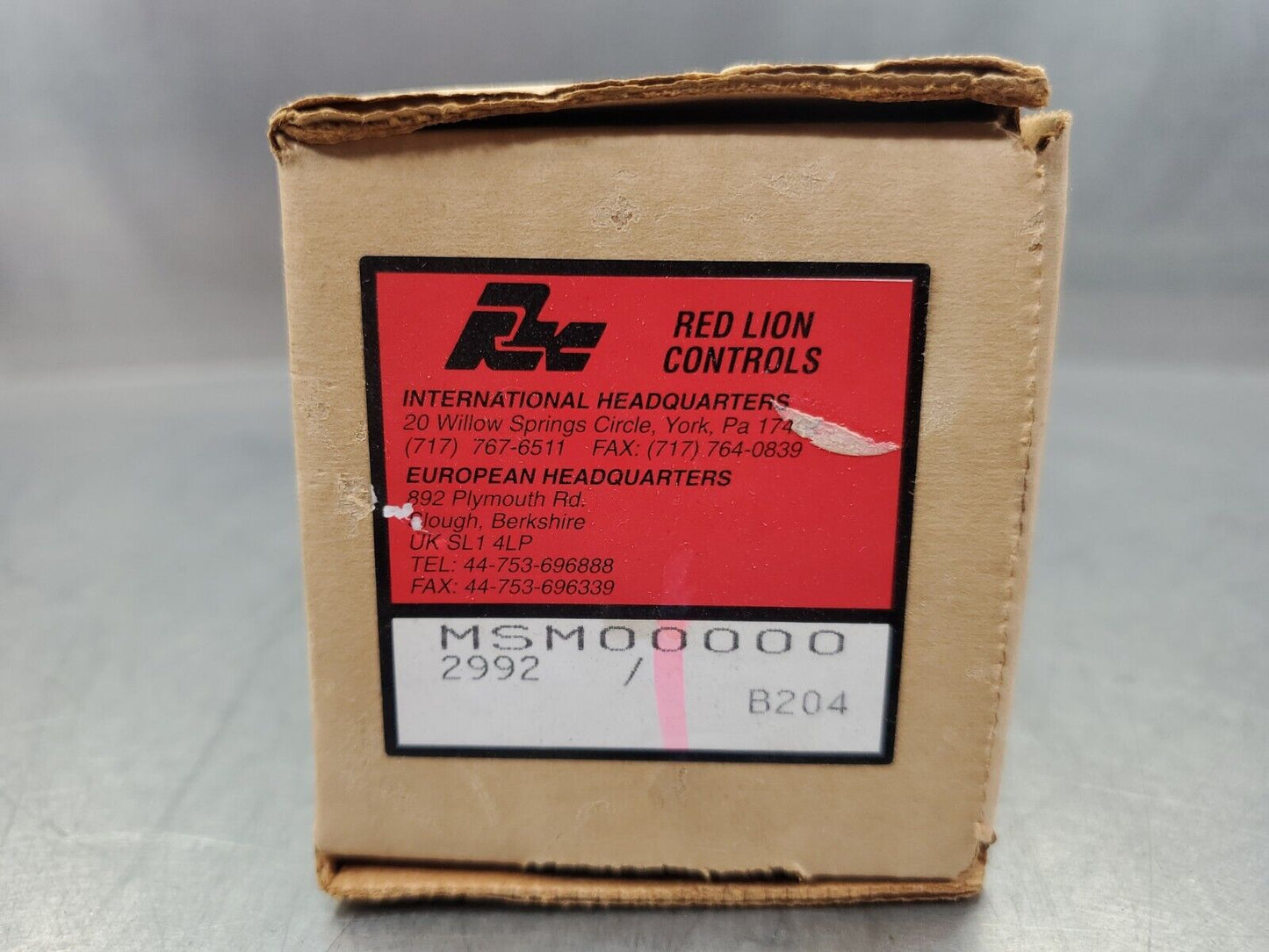 RED LION CONTROLS MSM00000 (2992) B204 MESSAGE STROBE MODULE. 3E-27