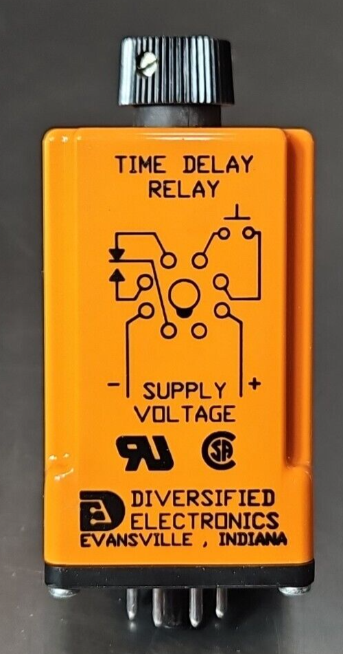 Diversified Electronics TUE-120-AKA-010 TIME DELAY RELAY. Loc3E-19