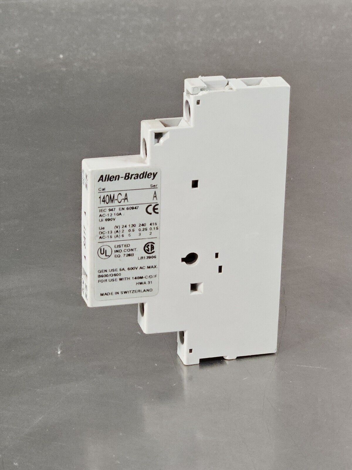 ALLEN BRADLEY 140M-C-A SER A AUXILIARY CONTACT. 4E-19