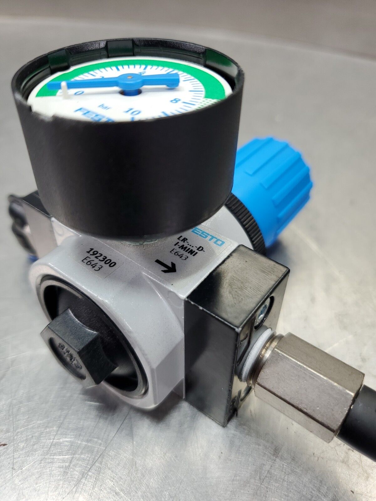 Festo Pneumatic LR-...-D-I-MINI E643 Pneumatic Regulator (Missing Cover) 4C-2