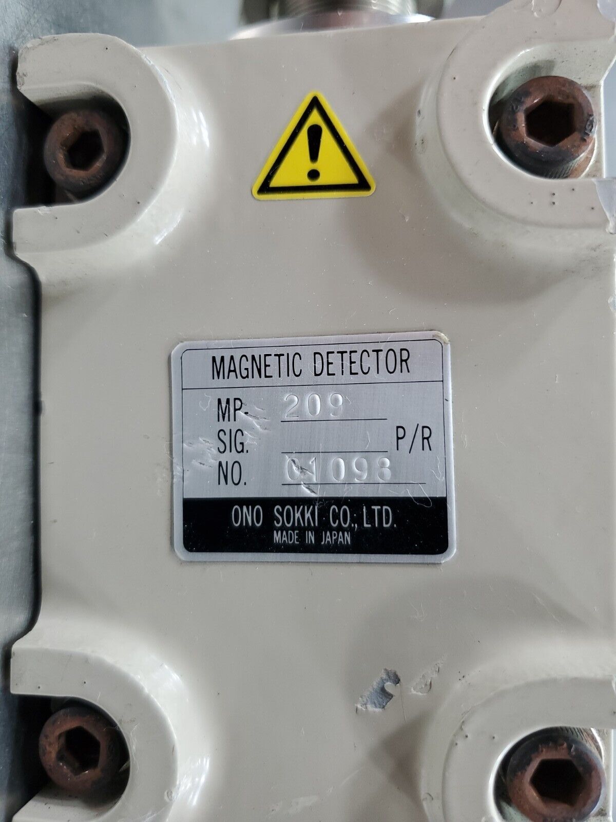 ONO SOKKI MP-209 Magnetic Detector Module. 6E-17