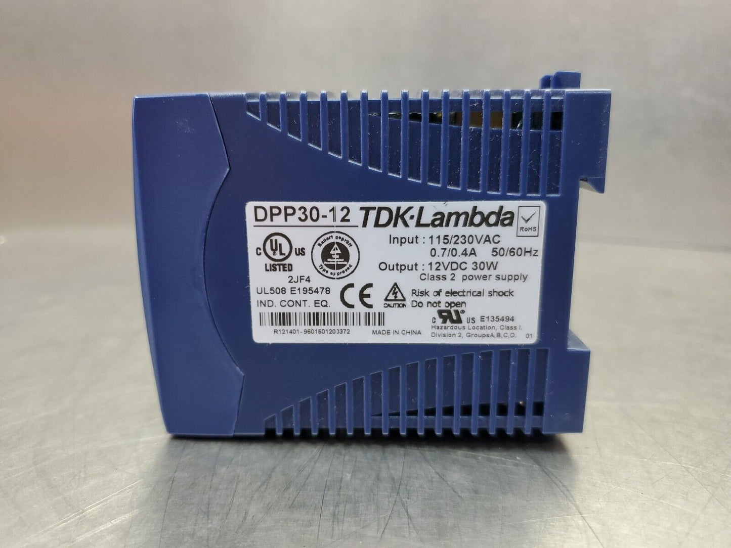 TDK-Lambda DPP30-12 12VDC 30W Class 2 Power Supply. 4E-19
