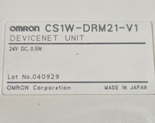 Omron CS1W-DRM21-V1 Processor/Controller. 3C-19