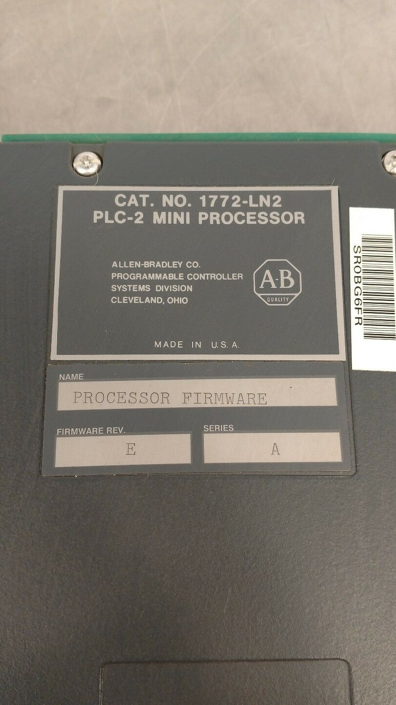 Allen Bradley 1772-LN2 Mini Processor Module BIN#2