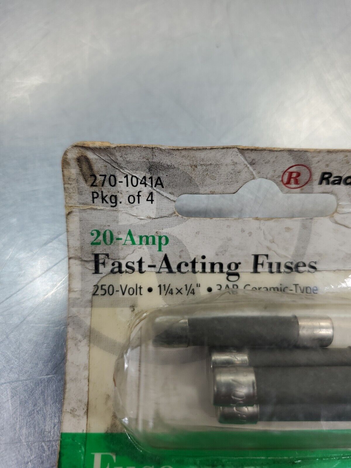 RadioShack 270-1041A Fast-Acting Fuse, 250V 20 AMP. 4D-BOX#2